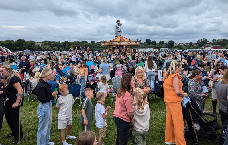 Crowds at Chester Races Family Day